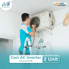Layanan Cuci AC Inverter 1.5 s.d 2 PK (2 Unit) di Klik N Clean