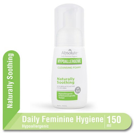 ABSOLUTE HYPOALLERGENIC DAILY FEMININE HYGIENE CLEANSING FOAMY NATURALLY SOOTHING 150 ML