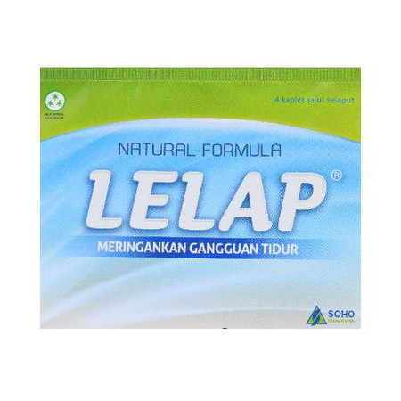 Lelap (Valerianae radix, Eleuthroginseng radix, Myristicae semen, Polygalae radix) 4 Kaplet 1 Setrip
