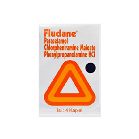Fludane (Paracetamol, Chlorpheniramine Maleate, Phenylpropanolamine HCl) 4 Tablet 1 Setrip