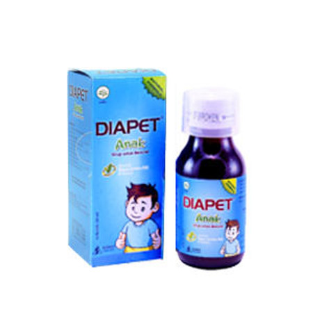 Diapet Anak (Daun jambu biji, Rimpang kunyit, Buah mojokeling, Kulit buah delima) Sirup 60 mL