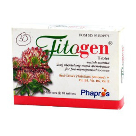 Fitogen (Red Clover Extract, Vitamin B1, Vitamin B6, Vitamin E) 10 Tablet 1 Setrip