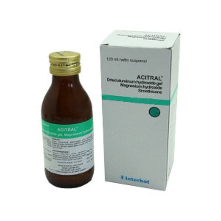 Acitral (Aluminium hidroksida, Magnesium hidroksida, Simethicone) Suspensi 120 mL