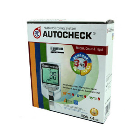 Autocheck 3in1 Multi-Monitoring System for Glucose, Cholesterol, and Uric Acid