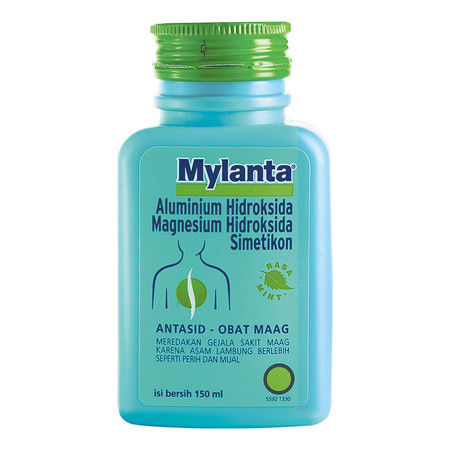 Mylanta (Aluminium hidroksida, Magnesium hidroksida, Simethicone) Suspensi 150 mL
