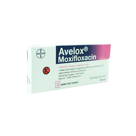Avelox (Moxifloxacin HCl) 5 Tablet 1 Setrip