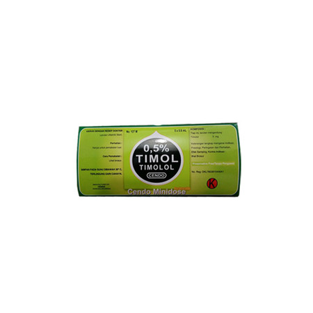 Cendo Timol 0,5 % (Timolol Maleate) Tetes Mata Mini Dose Ampoul 0,6 mL 1 Setrip