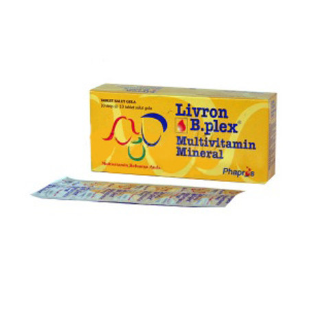 Livron B Plex (Vitamin B Kompleks, Ferrous Glukonat, Vitamin C, Nikotinamide, Ca Pantothenate) 10 Tablet 1 Setrip