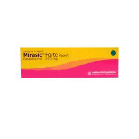 Mirasic Forte (Paracetamol) 650 mg 10 Tablet 1 Setrip