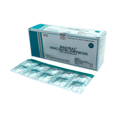 Magtral (Aluminium hidroksida, Magnesium hidroksida, Simethicone) 10 Tablet 1 Setrip