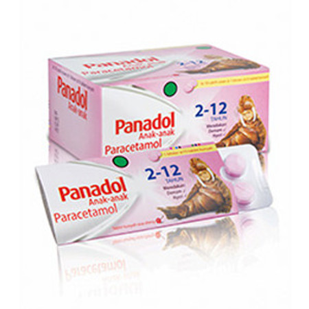 Panadol Anak-Anak (Paracetamol) 120 mg 10 Tablet Kunyah 1 Setrip