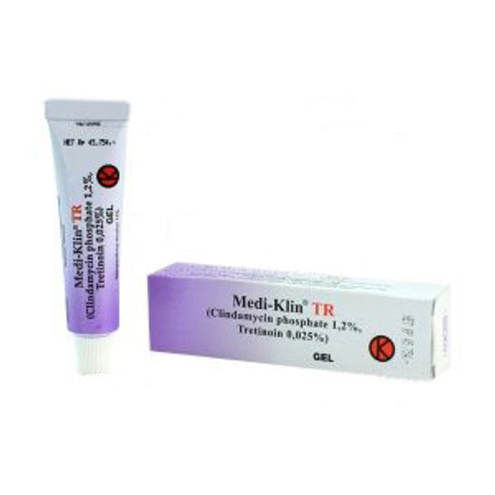 Medi-Klin TR (Clindamycin Phosphate, Tretinoin) Gel Tube 15 Gram