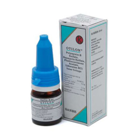 Otilon (Polymyxin B sulfate, Neomycin, Fludrocortisone, Lidocaine HCl) Tetes Telinga 8 mL