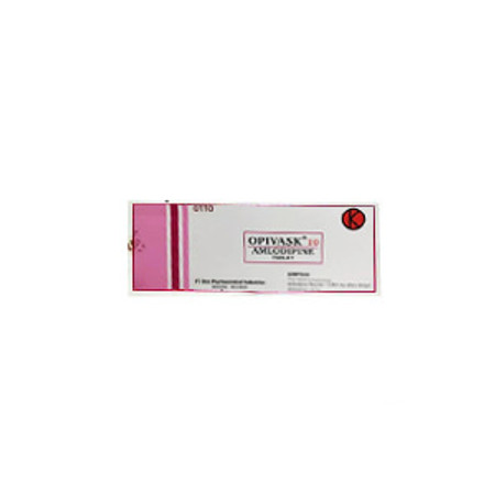 Opivask (Amlodipine Besilate) 10 mg Tablet