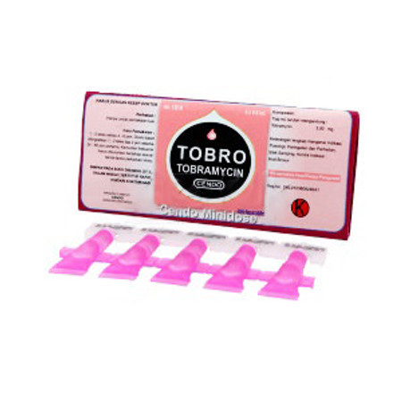 Cendo Tobro (Tobramycin) Tetes Mata Mini Dose 5 Ampoul 0,6 mL 1 Setrip