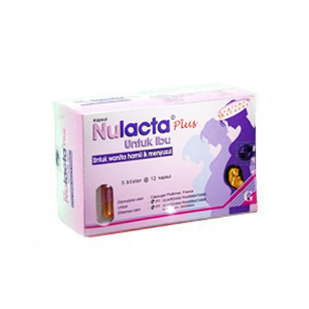 Nulacta Plus untuk Ibu (Fish Oil EPA/DHA, Vitamin E, Asam Folat, Peppermint Oil) 12 Kapsul 1 Setrip