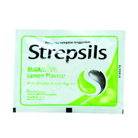 STREPSILS SUGAR FREE LEMON SACH
