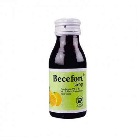 Becefort Sirup (Vitamin B1, Vitamin B2, Vitamin B6, Vitamin B12, Vitamin C, Nicotinamide, d-pantothenol) 60 mL