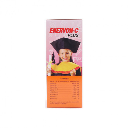 Enervon-C Plus (Vitamin A, B1, B2, B6, B12, C, D, Niacinamide, Pantenol) Sirup 120 mL
