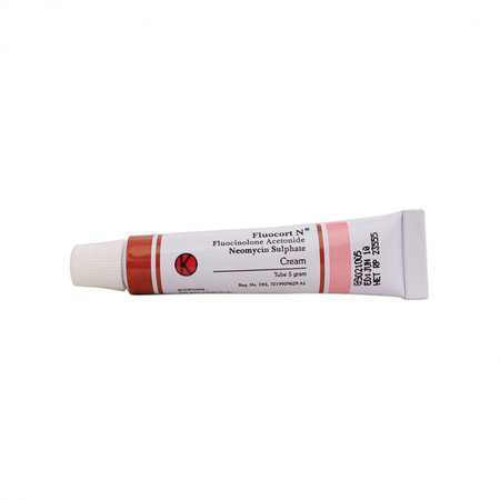 Fluocort-N (Fluocinolone acetonide, Neomycin sulfate) Krim Tube 5 Gram