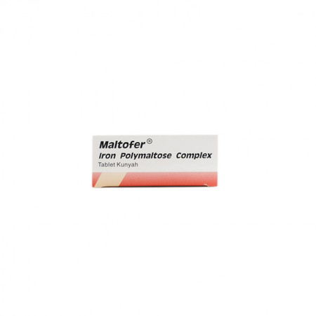 Maltofer Fol (Besi (III) hydroxide polymaltose complex, Folic acid) 6 Tablet Kunyah 1 Setrip