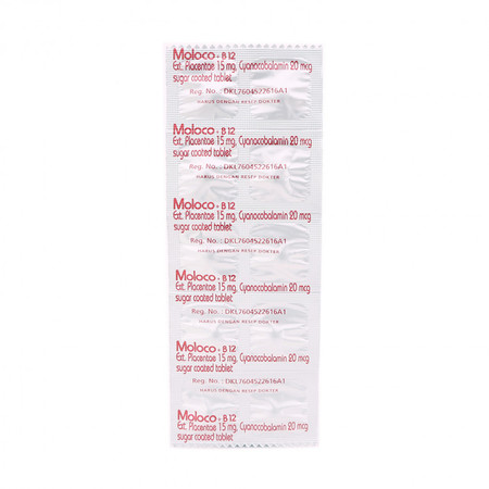 Moloco + B12 (Vitamin B12, Placental Extract) 10 Tablet 1 Setrip