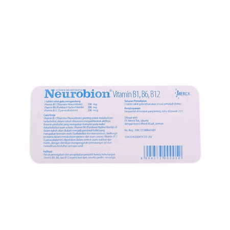 Neurobion (Vitamin B1, B6, B12) 10 Tablet 1 Setrip