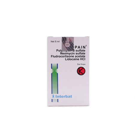 Otopain (Polymyxin B sulfate, Neomycin, Fludrocortisone, Lidocaine HCl) Tetes Telinga 8 mL