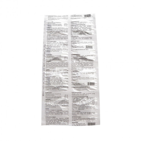 Polysilane (Aluminium hidroksida, Magnesium hidroksida, Dimethicone) 8 Tablet Kunyah 1 Setrip