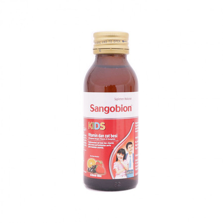 Sangobion Kids (Ferrazone, Vitamin B1, B2, B3, B6, B7) Sirup 100 mL