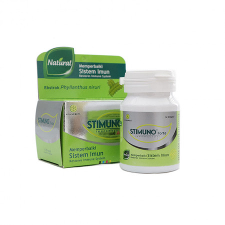 Stimuno Forte (Ekstrak Phyllanthus niruri (Meniran)) 30 Kapsul 1 Box