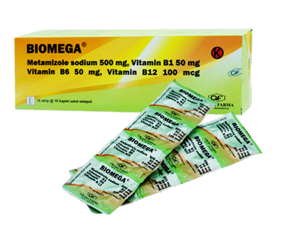 Biomega (Metamizole, Vitamin B1, B6, B12) Tablet