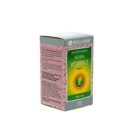 Wellness Natural Vitamin E Water Soluble 400 IU 150 Kapsul 1 Botol