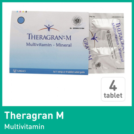 Theragran M (Multivitamin) 4 Tablet 1 Setrip