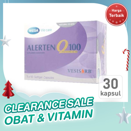 Alerten Q100 (Co Enzyme Q10) 30 Kapsul 1 Box
