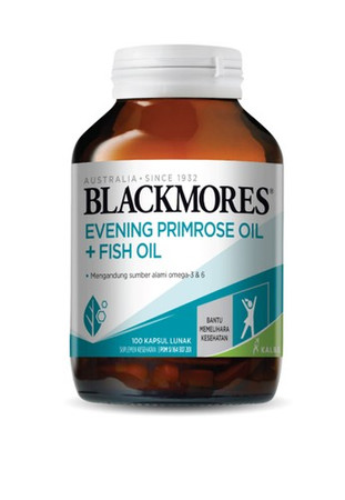 Blackmores Evening Primrose Oil + Fish Oil (EPO, GLA, Fish Oil, DHA, EPA) 100 Kapsul 1 Botol