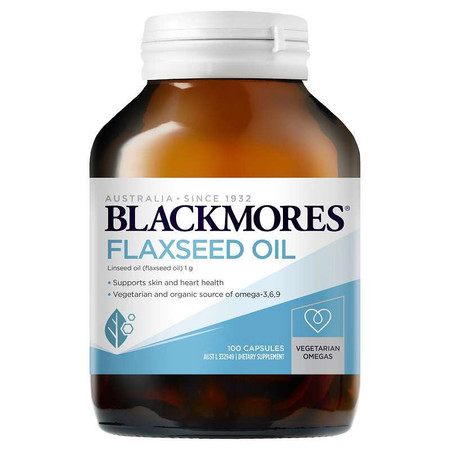 Blackmores Flaxseed Oil (Minyak Biji Rami) 100 Kapsul 1 Botol