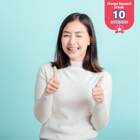 Pemasangan Behel Metal oleh drg. Umum di Dental Theory Clinic JGC