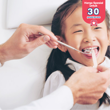 Tambal gigi susu anak di Klinik Gigi drg Mia