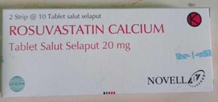 Rosuvastatin Calcium Novell 20 mg 10 Tablet 1 Setrip