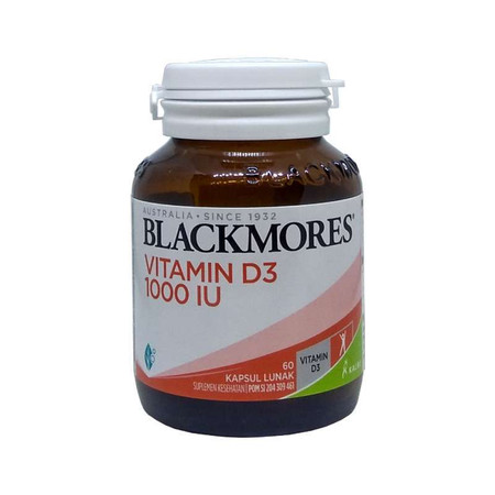 Blackmores Vitamin D3 1000 IU 60 Kapsul 1 Botol