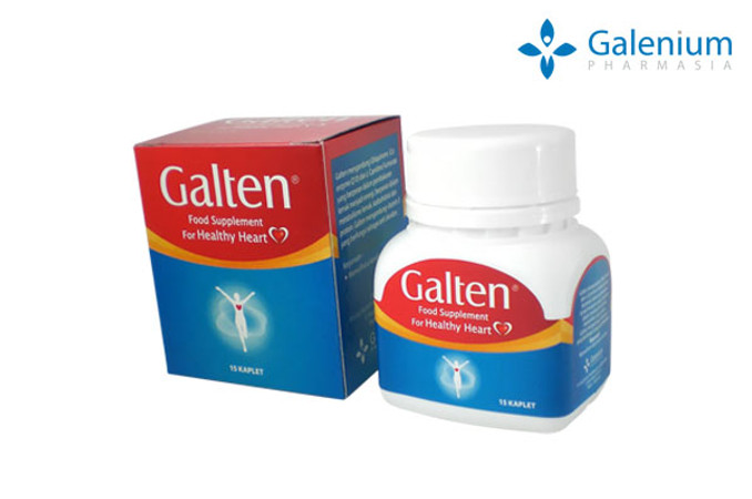 Galten (Ubiquinone (CoEnzyme Q10), L-carnitine, Vitamin E) 15 Kaplet 1 Botol