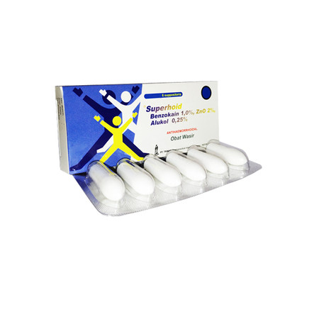 Superhoid (Benzocaine, Zinc Oxide, Alucol) Suppositoria