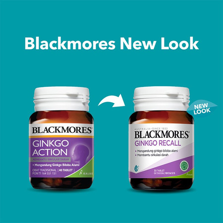 Blackmores Ginkgo Recall (Ginkgo biloba) 30 Tablet 1 Botol