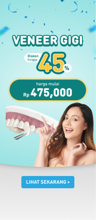 😁 Diskon Paket Veneer Gigi Hingga 48%. Harga mulai dari Rp 475,000 per gigi!