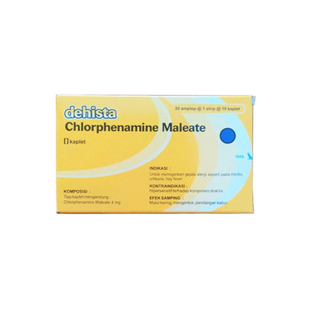 Dehista (Chlorphenamine Maleate) 4 mg 10 Tablet 1 Setrip