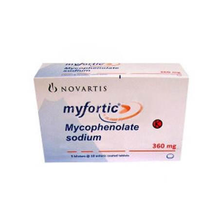 Myfortic (Mycophenolic Acid) 360 mg 10 Tablet 1 Setrip
