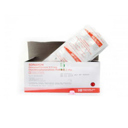 Sonamin (Dexamethasone, Dexchlorpheniramine maleate) Tablet