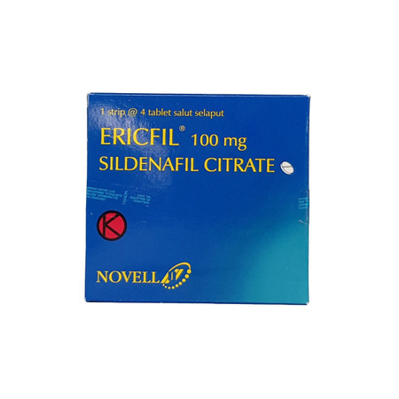 Ericfil (Sildenafil) 100 mg 4 Tablet 1 Box