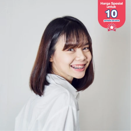 Pasang Behel Damon Metal oleh drg. Spesialis Ortodontik di Dentistique Clinic